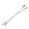 2Pcs 10.6in Tailgate Cable Hook Stainless Steel Wire Automotive Tailgate Cable Replacement for Mule 3000 3010 3020