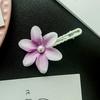 10Pcs Orchid Orchid Hair Clip with Pearl Embellishments Floral Hair Clip  Beach Vacation Photography