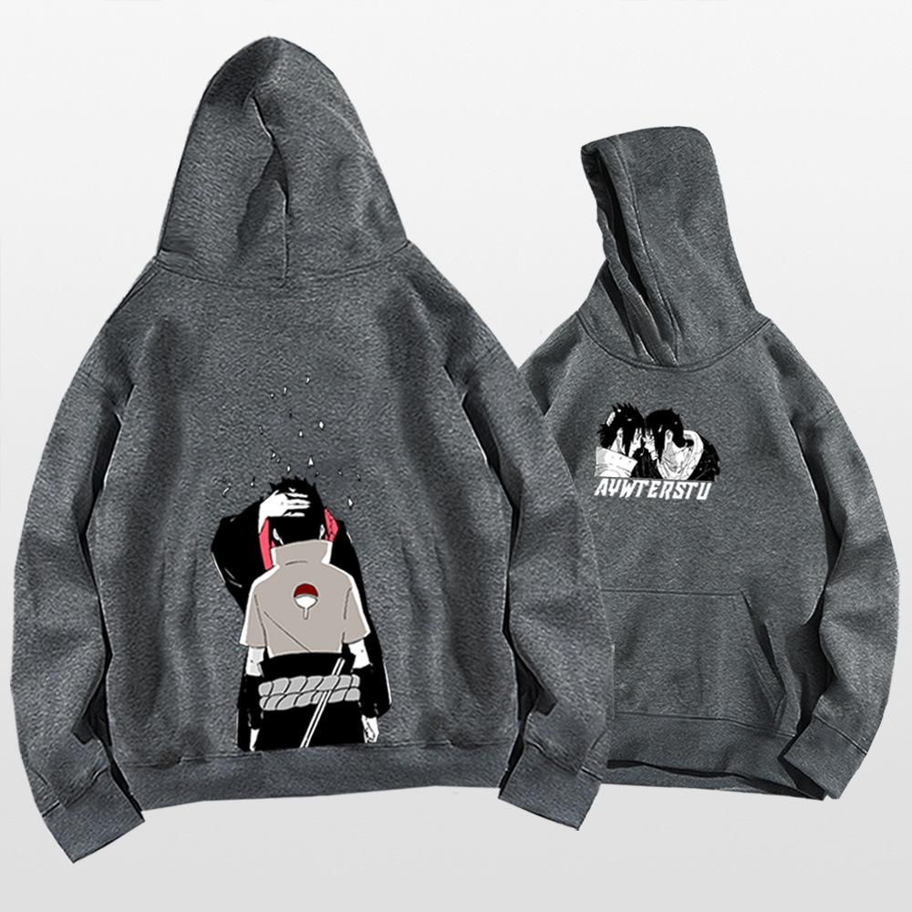 Naruto hooded sweater men and women spring and autumn teenagers student trendy brand Japanese animation loose shoulder jacket