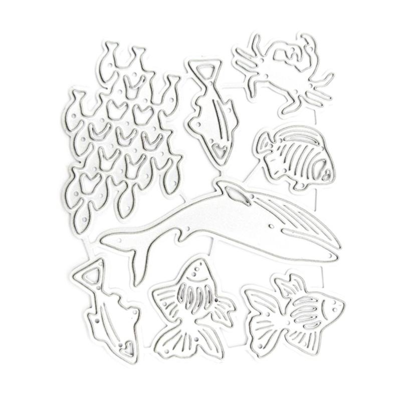 

Family Fishing Die Cuts Fish Metal Cutting Dies Stencils Embossing Dies for DIY Scrapbooking Card Photo Paper Decoration 1