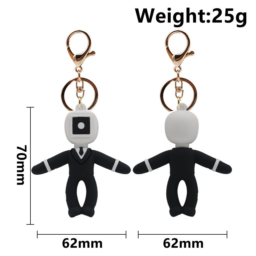 Skibidi Toilet Titan Speakman Keychain Cameraman Tv Man Titan Clock Man Titan Drillman Backpack Decor Doll Pendant Decor Gifts