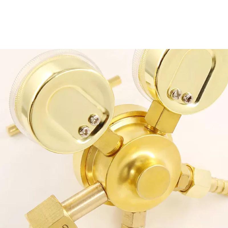 Copper Pressure Reducing Valve Nitrogen Pressure Reducing Gauge Carbon Dioxide Pressure Gauge Pressure Regulating