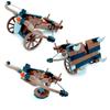 Medieval Roman Castle Legion Crossbow Gun Car Catapulted Military Weapons Building Block Crossbow Bow