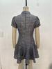 2025 Herbst/Winter Damen kariertes Lagenkleid - Akademischer Stil