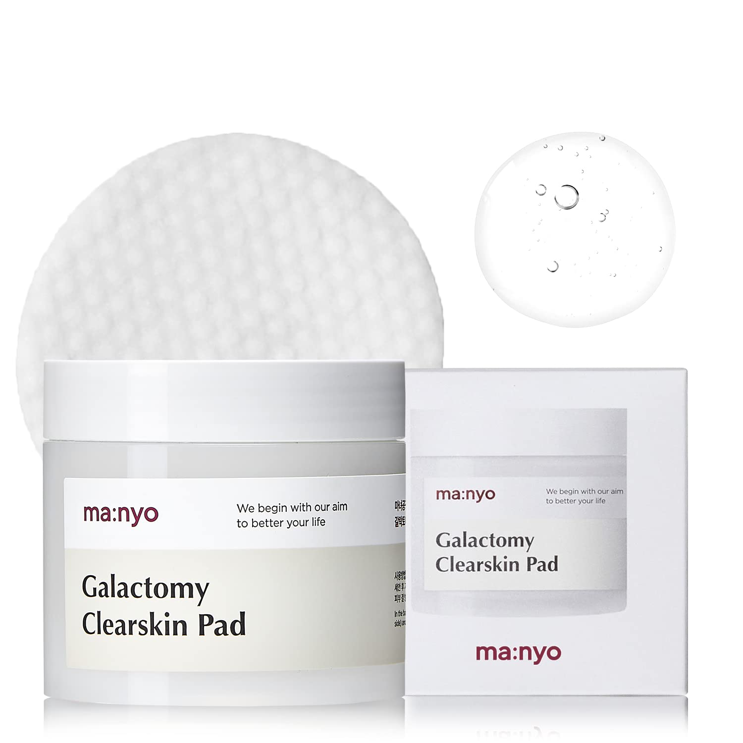 

Manyo Factory Galactomy Clearskin Тонер-пэды 60 шт. MA:NYO Салфетки-пэды Лосьон-пэды Тонизирующий эффект Отшелушивающий уход Уход за кожей Корейская косметика