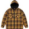 Supreme FW25 ТИЖДЕНЬ10 Фланелева сорочка на блискавці з капюшоном та підкладкою Унісекс SUP-FW25-136