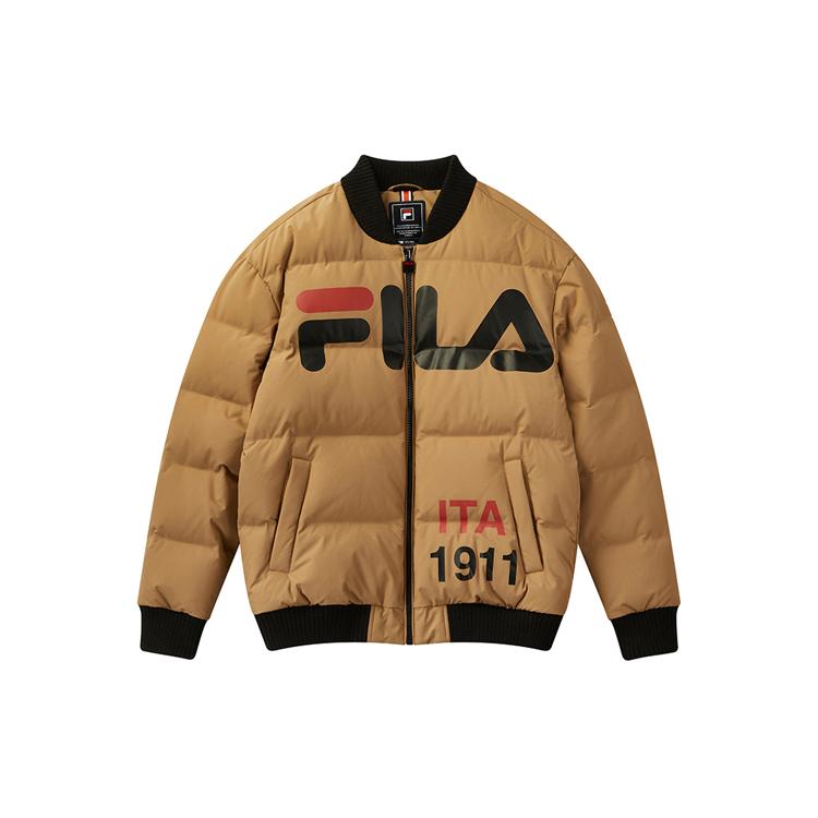 New FILA Down Jacket Men's Toffee Color F11M048939F-LK
