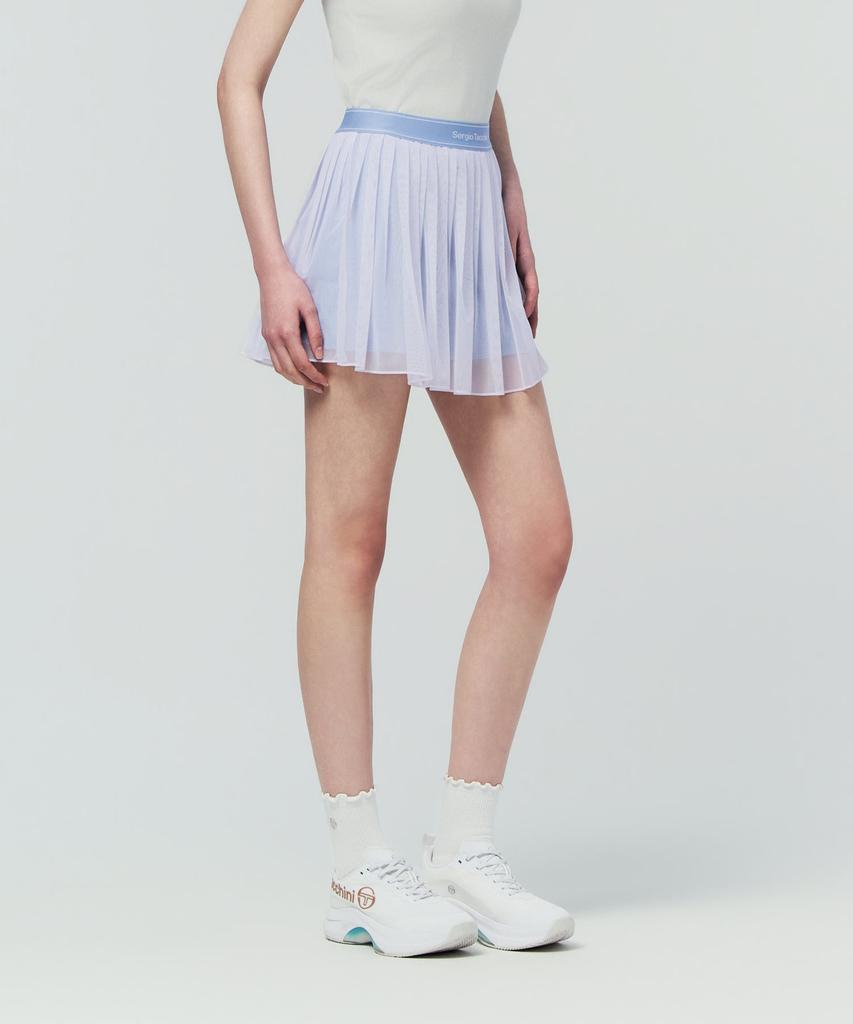 SERGIO TACCHINI W Tacchini Flying Mesh Skirt (L.Indigo)