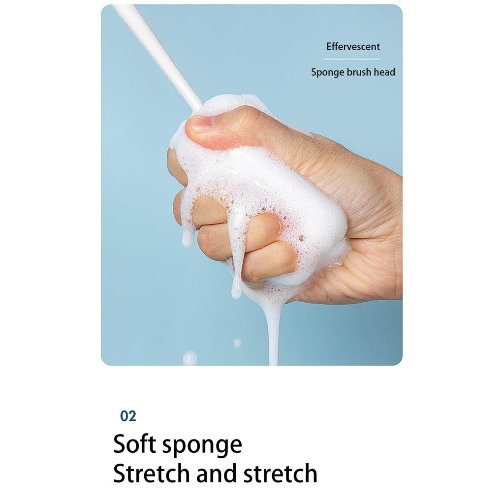 1PC Sponge Long Handle Cleaning Brush Household Kitchen Cleaning Brush Cup Brush