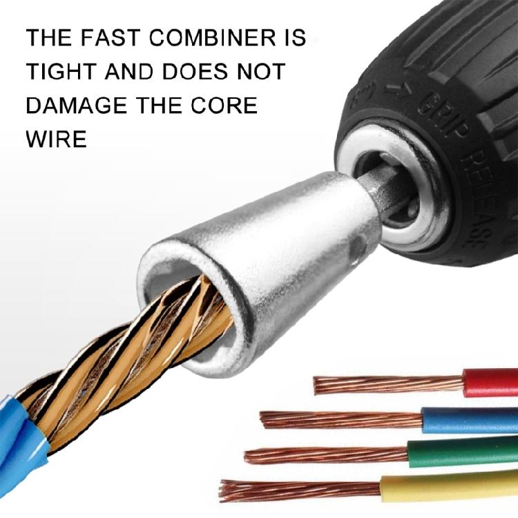 Wire Stripper Aluminum 1.5/2.5/4.0/6.0/10 Stripping Tool Fast Wire Twisting Tool for Drill Electrical Wire Twisting Tool
