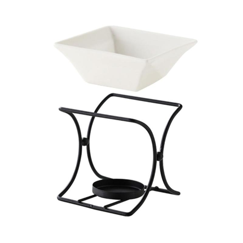 Unique X Shape Ceramic Oil Burners Oil Diffuser Candle Holder for Enhancing Home Ambiances Contemporary Homes Decors