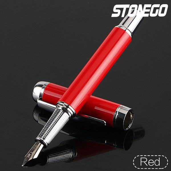 Stonego Metal Business Gold Nib Upscale Business Office School Conference Stationery Writing Supplies Chic Fountain Pen Gift Pen