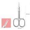 Russian Manicure Scissors Cuticle Regrowth Cut Curved Tip Nail Pedicure Grooming Professional Stainless Steel Dead Skin Remover