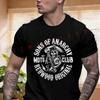 Euro Size Sons Of Anarchie Soa Redwood Original Moto Club T-shirt Men's And Women's Summer Shor