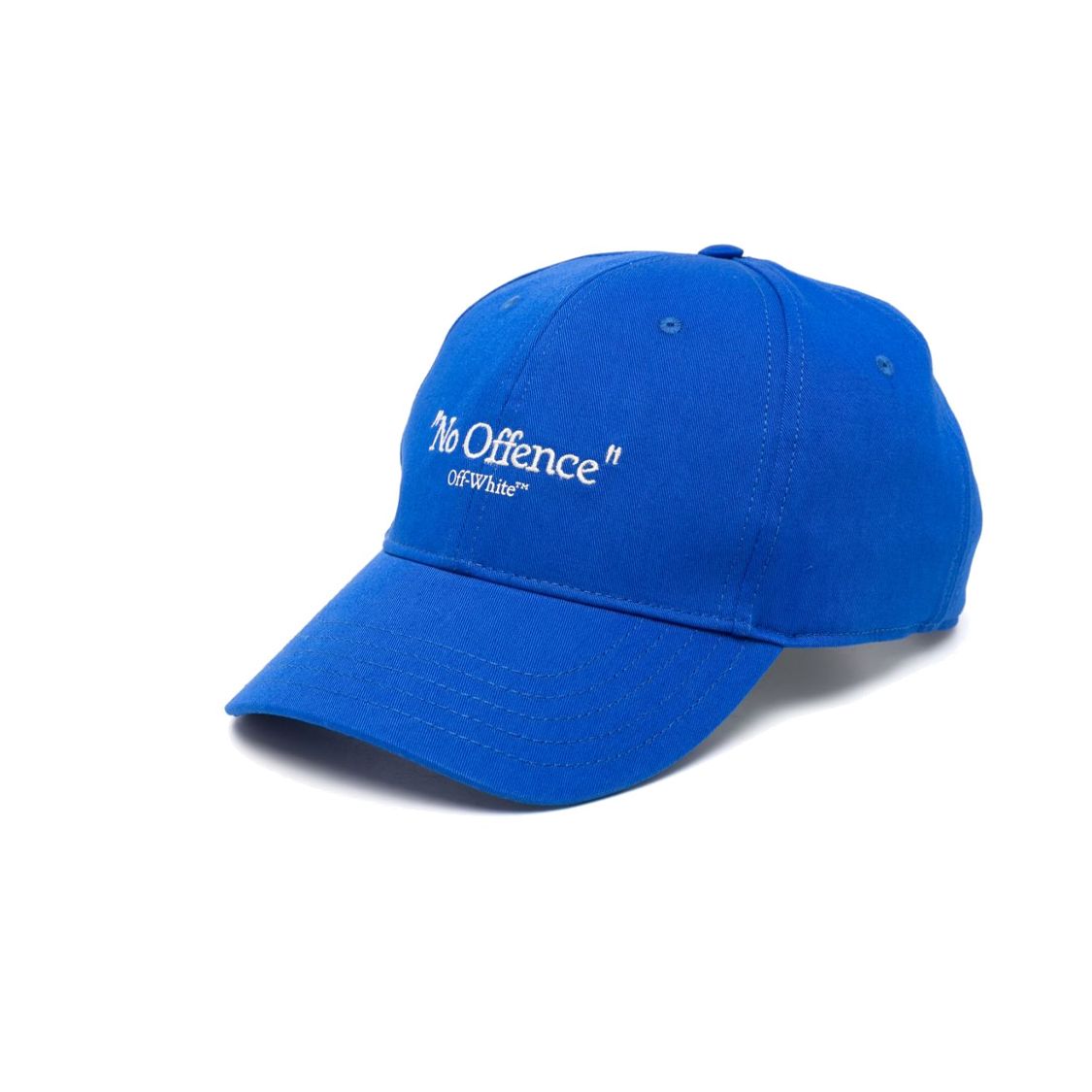 

Off-White Кепка бейсболка хлопковая с логотипом Drill No Offence Мужская кепка Синяя OMLB052F23FAB0186904 M