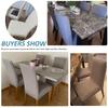 1/2/4pcs Jacquard Stretch Dining Chair Slipcover Removable Washable Chair Protector for Living Room Hotel Dining Room Kitchen