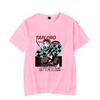 New Aniem T Shirt Kamado Tanjirou Print T-shirt Unisex Summer Casual O-neck Lady Female Clothing Short Sleeve Tees