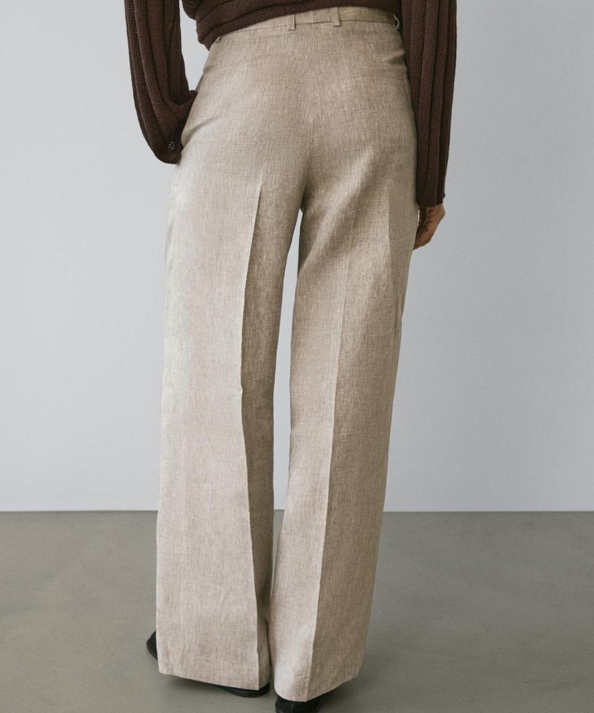 Masimodutti Linen Suit Pants