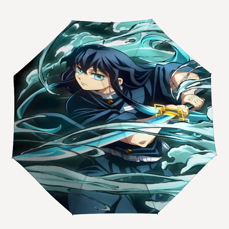 1pc Demon Slayer4 Umbrella, Sun Protection, And UV Shielding. It Has Eight Sturdy Ribs for Outdoor Use And Perfect Gift