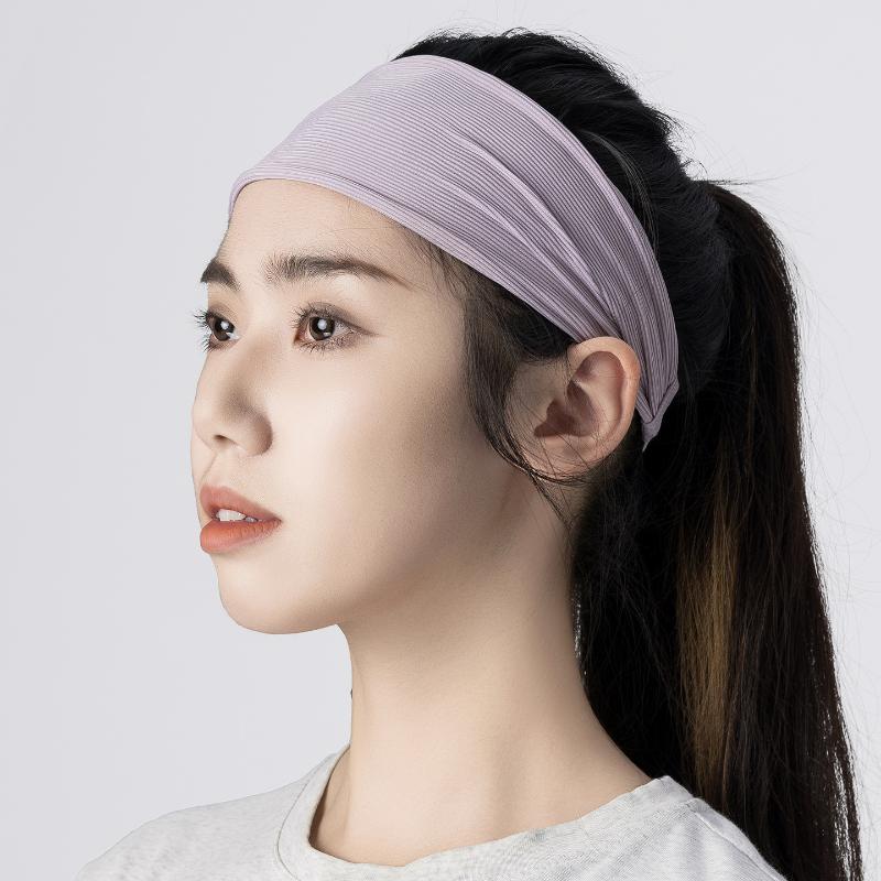 Sports Headband Running Headwear Elasticity Sweat Absorption Headdress Quick-Drying Gym Breathable Sweatbands For Men Women