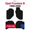 Basic Velour Car Floor Mats, For Opel Frontera B 5-Door (1998-2006)