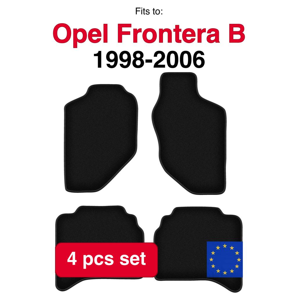 Basic Velour Car Floor Mats, For Opel Frontera B 5-Door (1998-2006)