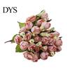 Dolce bouquet di boccioli di rosa artificiali, stoffa per la casa, rosa, 15 fiori su 1 pezzo