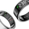R11 Smart Ring Wireless Charging Heart Rate Blood Oxygen Monitor Ring 5 ATM Waterproof Smartring Fitness Ring for Android & iOS