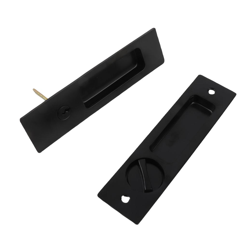 Sliding Door Mortise Lock with 2 Keys Zinc Alloy   Recessed Handle     for Wood Furniture Hardware