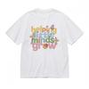 Men's Slight Stretch Classic T-Shirt Diverse Blossoms and Slogan Design Tee