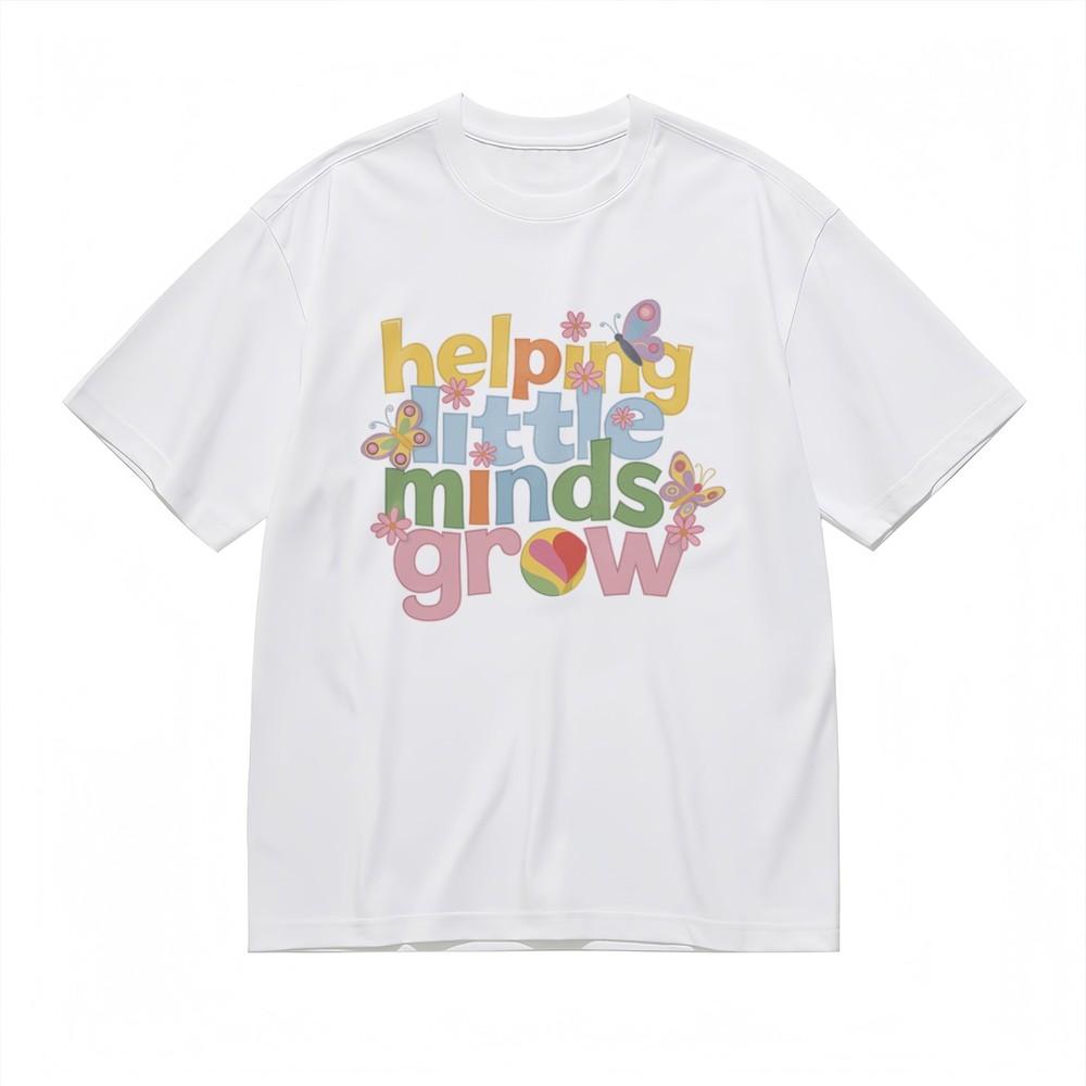 

Men s Slight Stretch Classic T-Shirt Diverse Blossoms and Slogan Design Tee XL