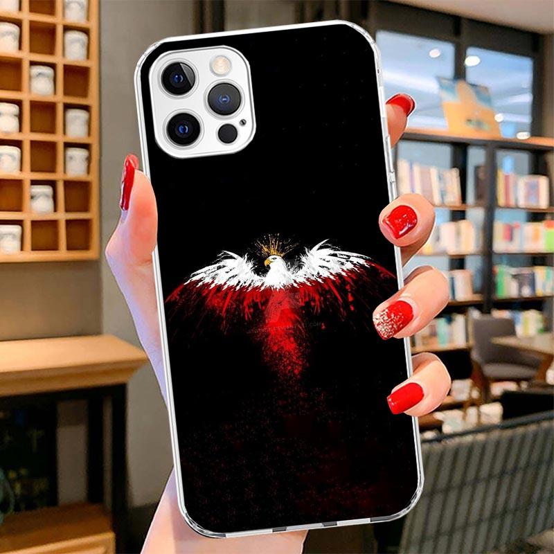 Poland Flag Cover Phone Case For iPhone 16 17 Air 15 14 Pro Max 16E Phone Case 13 Mini 12 11 7 SE 8 Print Pattern Fit Cases 16 1