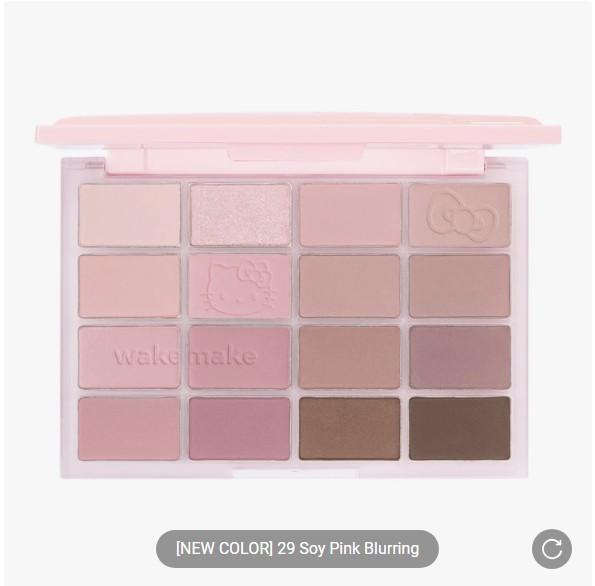 [HELLO KITTY][Limited] WAKEMAKE Soft Blurring Eye Palette (4 Options)