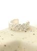 Minimalpiercing 925 Twisted Cubic Ear Cuff Clip-On