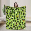 Susuwatari  Soot Sprites  Blanket  Warm Soft Street Trend Plush Throw Blanket Couch Chair Sofa Bed Flannel Bedspread Bed Cover