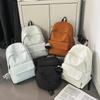 Mochila Leve de Grande Capacidade Unissex para Estudantes: Cor Sólida Simples, Cabe em Laptops, Perfeito para a Faculdade e o Ensino Médio.