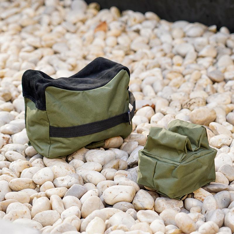 Camouflage Outdoor Cowhide Gun Rest Tactical Sandbag for Shooting and Military Enthusiasts