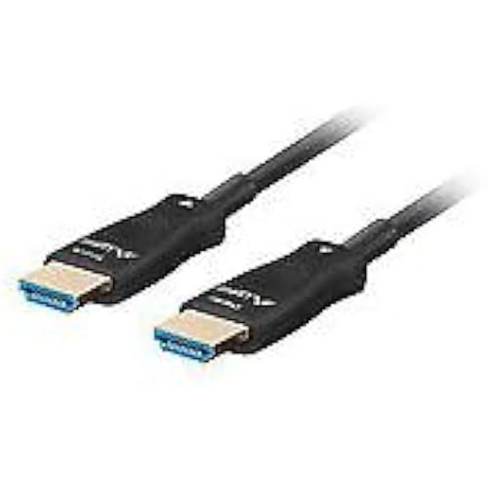 Câble optique HDMI LANBERG - CA-HDMI-30FB-0200-BK - 20 m - Noir