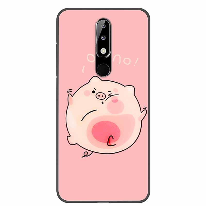 Per Nokia 6.1 Plus Custodia Adorabile Morbido Silicone Cartone Animato Gatto TPU Custodie per Telefono per Nokia X6 Copertura 6.1Plus Carina Coque per NokiaX6 Guscio