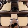 5PCS/Set Car Floor Mats Universal Leather Waterproof Auto Foot Pad Protector Carpet Front and Rear Mats Set Auto Accessories