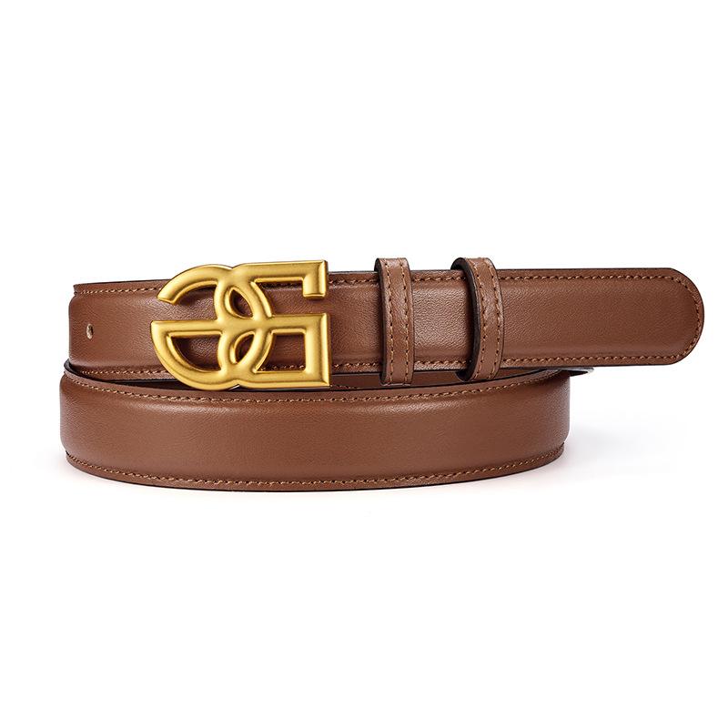 Belt original design tree paste cowhide laser laser pattern brand belt sample customization