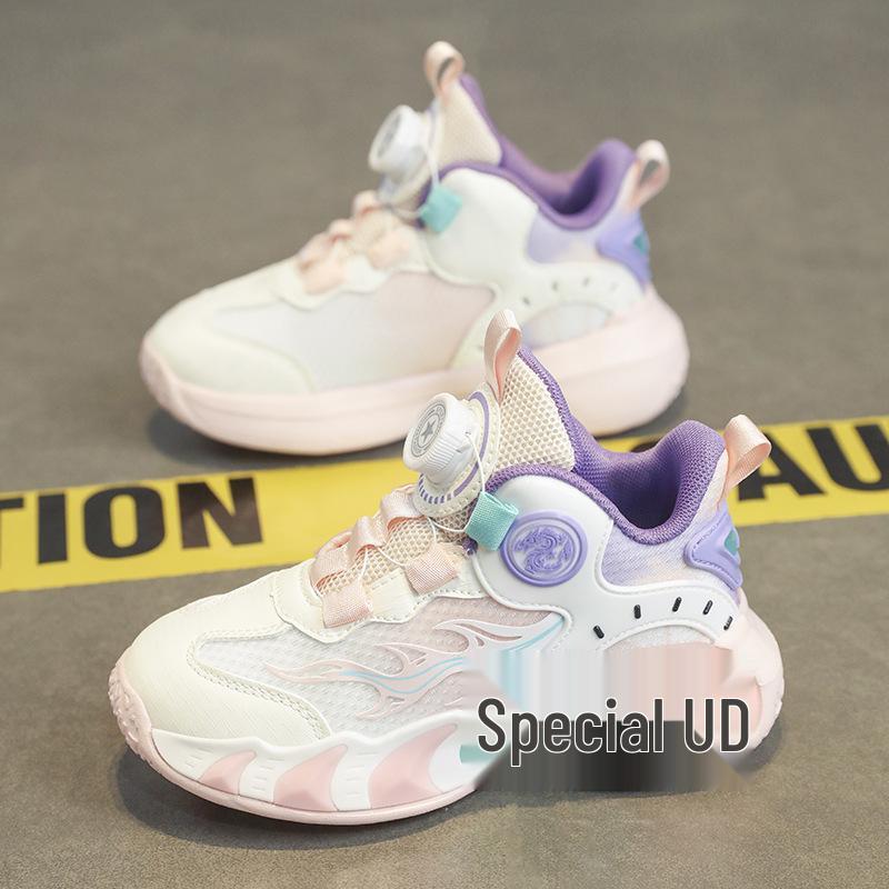 Neue atmungsaktive Netz-Sneaker für Mädchen – Perfekt zum Laufen, für Sport und rutschfeste, verschleißfeste Basketballschuhe.