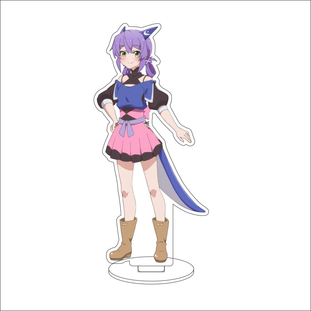 16CM Anime Cosplay Acrylic Stand Ornaments Azusa Falufal Sharula Haruka Flattelude Figure Stand Halloween Gifts