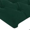 Tête de lit - Maison Exclusive - Velours vert foncé - 90 x 7 x 118/128 cm - Hauteur réglable