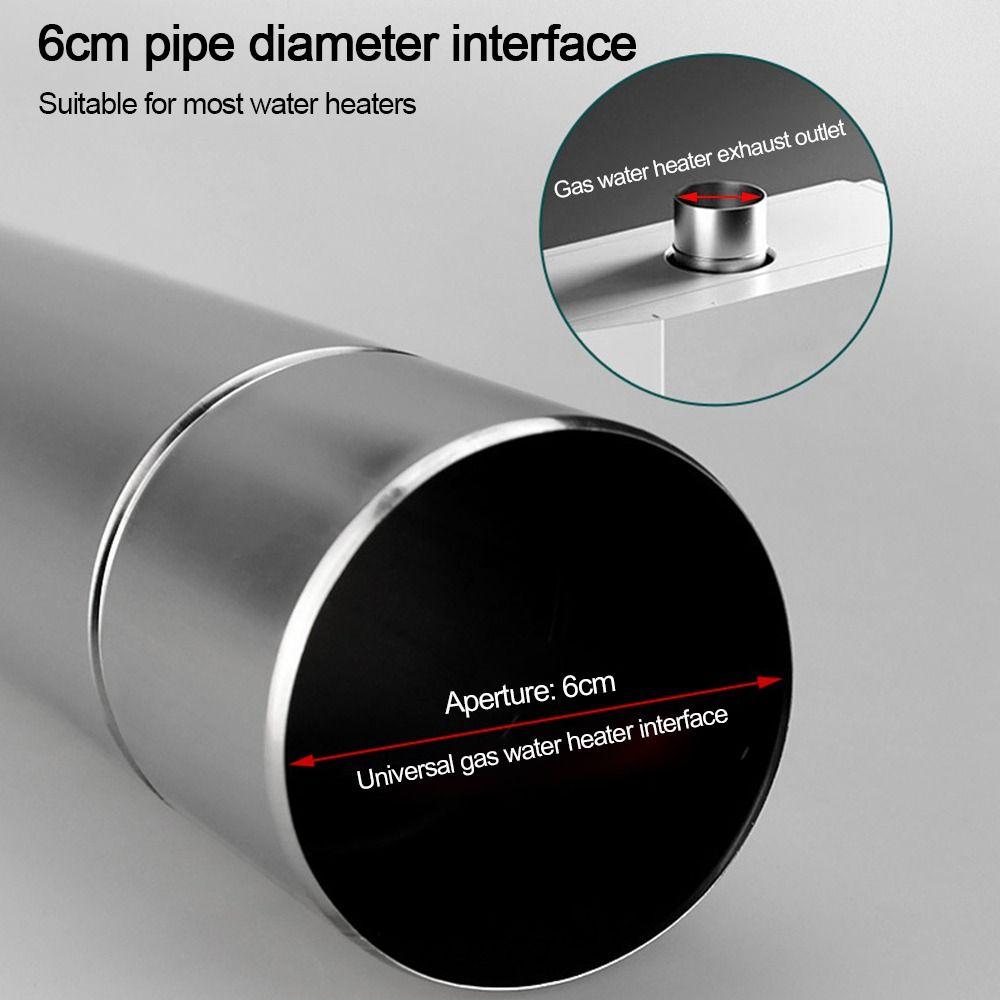 Diameter 6CM Chimney Pipes Stainless Steel Stove Pipes Flue Extension Tube  Tents