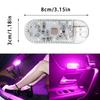 2 Pcs Car Lights Wireless, 7 Colors 3 Flash Modes LED Touch Light Portable