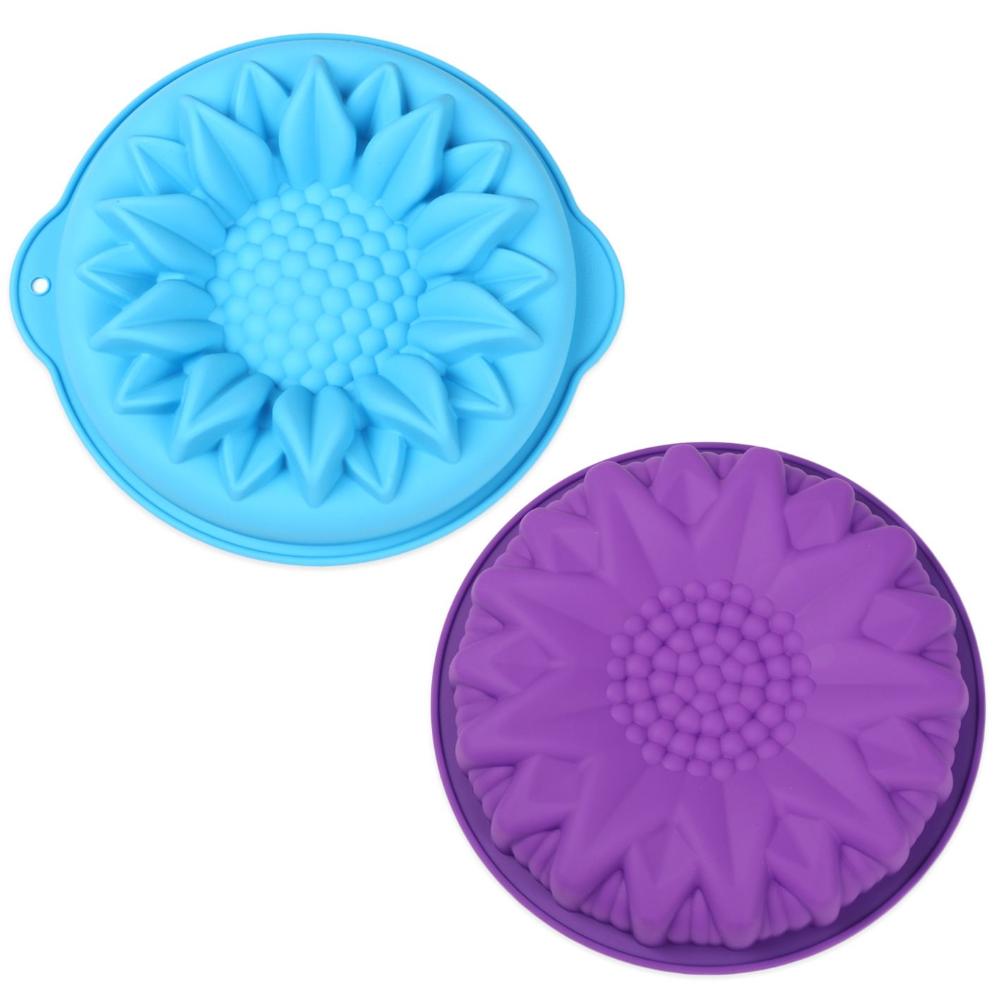 

2PCS DIY Bird s Nest Sun Flower 3D Silicone Mould Flower Cake Mould Rose Dessert Tool