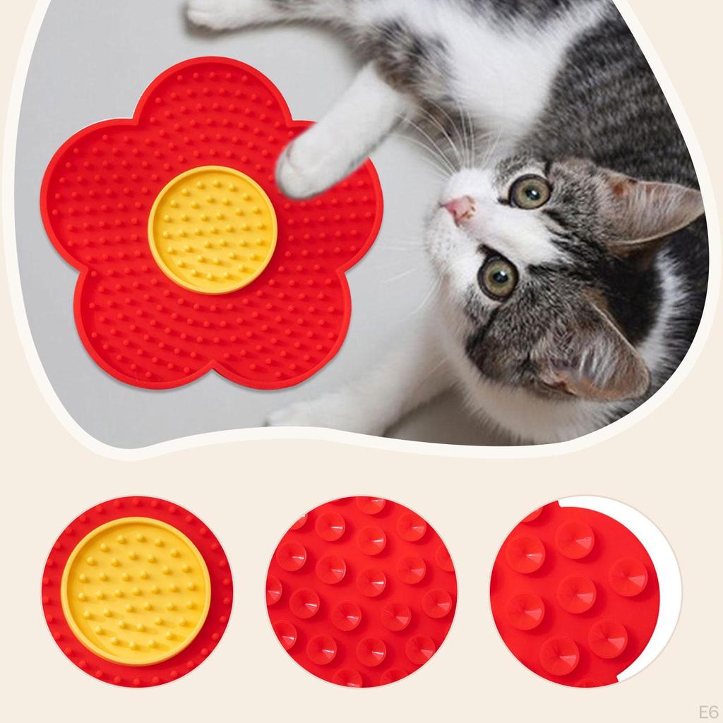 Dog And Cat Lick Mat with Suction Cups, Puppy Bowl, Peanut Butter Pad, Mat, Slow Feeder for