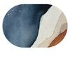 Oval Rugs for Living Room Bedroom Carpet Ins Fashion Minimalism Mats Home Decoration Soft Anti-slip Rug Stadium Shape Floor Mat