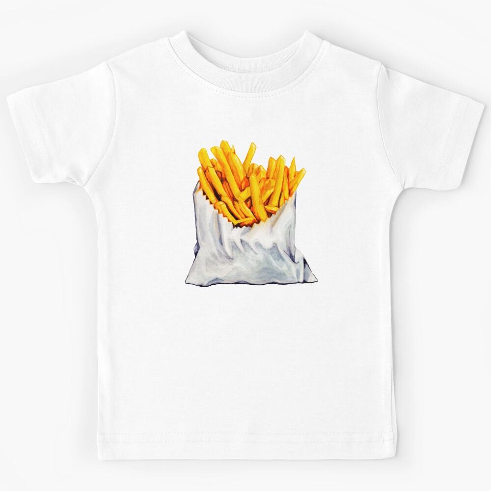 French Fries Pattern Kids T-Shirt 100